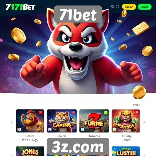 Variedade de jogos disponíveis no 71bet