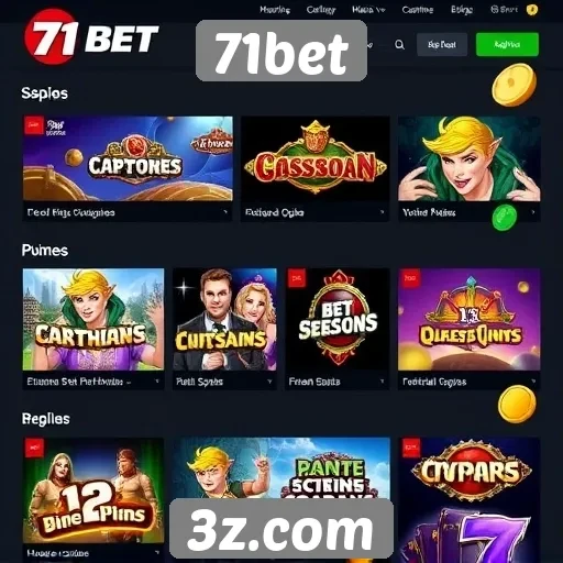 Exploração das opções de jogos disponíveis no 71bet