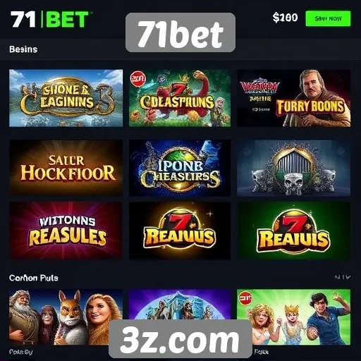 Análise dos jogos disponíveis no site 71bet